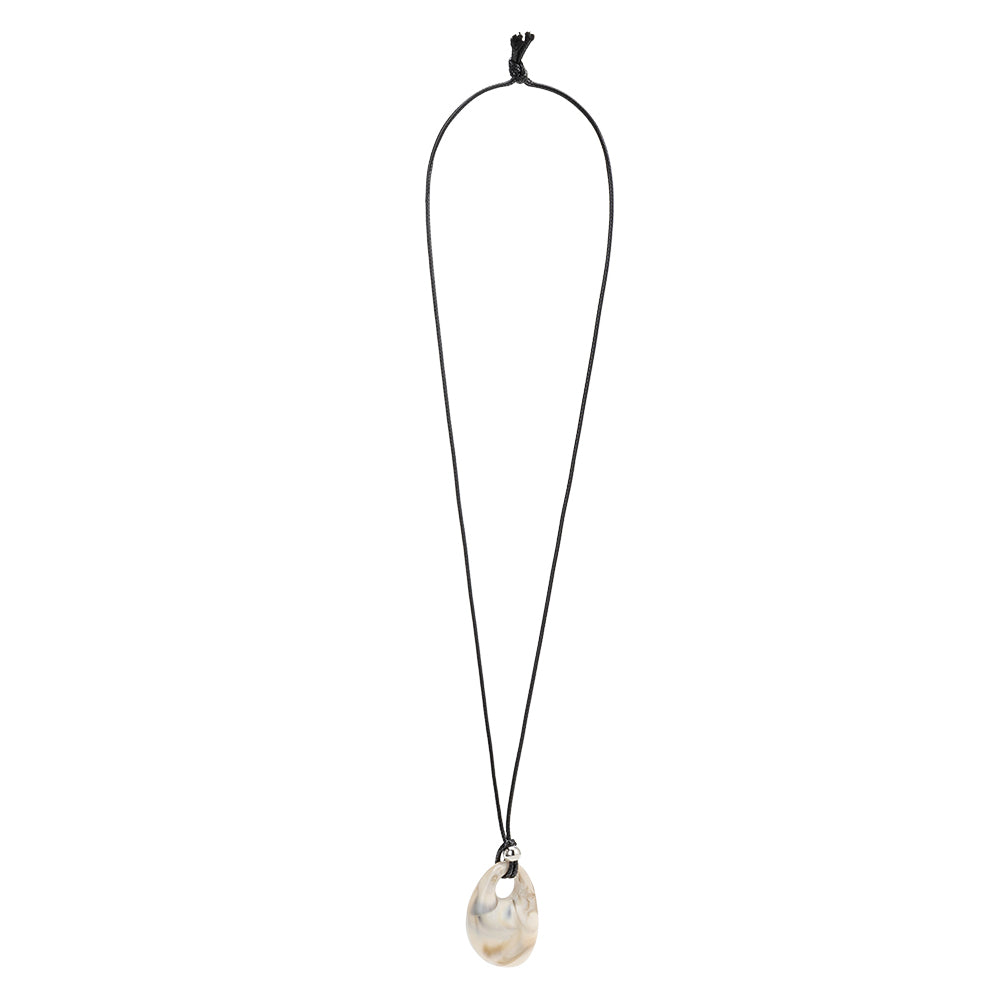 Ivory Necklace Cord Pendant - Melie Bianco