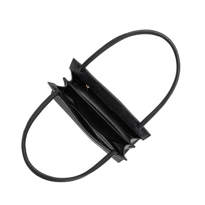 Black Ryleigh Recycled Vegan Leather Shoulder Bag - Melie Bianco