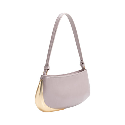 Lilac Sade Recycled Vegan Leather Shoulder Bag - Melie Bianco