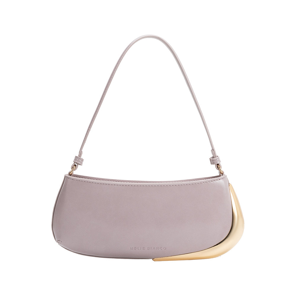 Lilac Sade Recycled Vegan Leather Shoulder Bag - Melie Bianco
