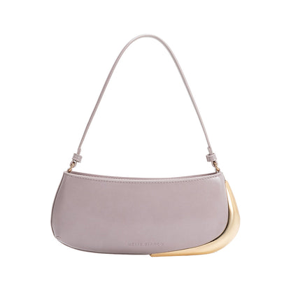 Lilac Sade Recycled Vegan Leather Shoulder Bag - Melie Bianco