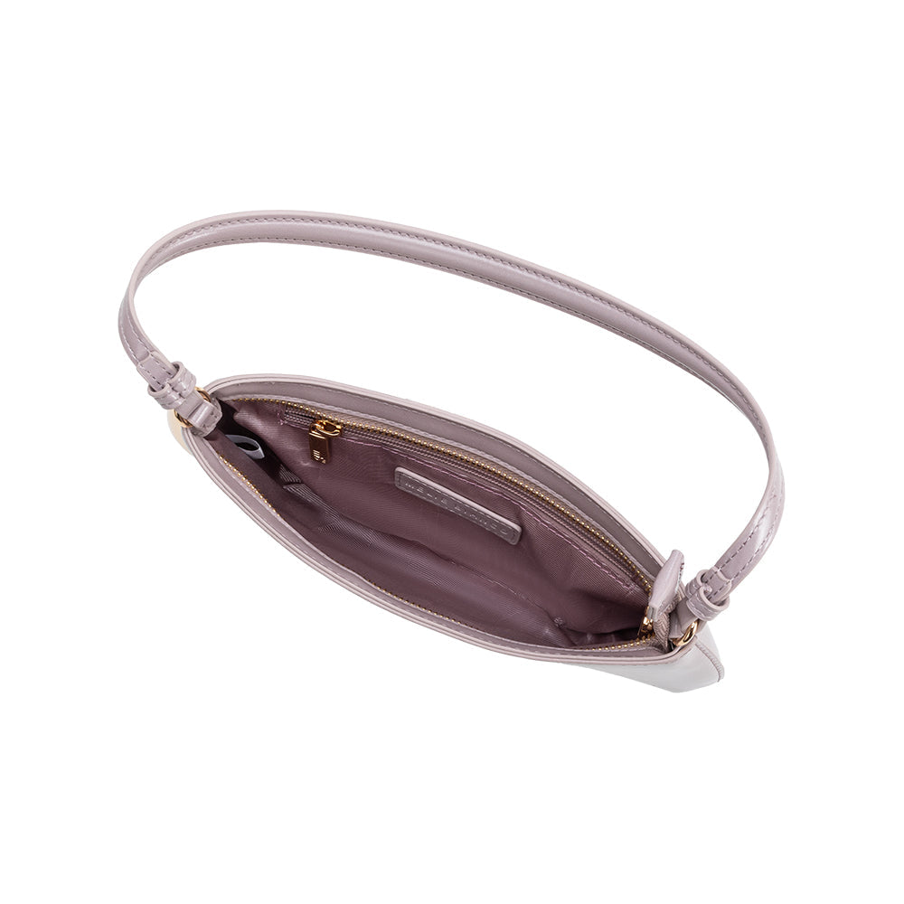 Lilac Sade Recycled Vegan Leather Shoulder Bag - Melie Bianco