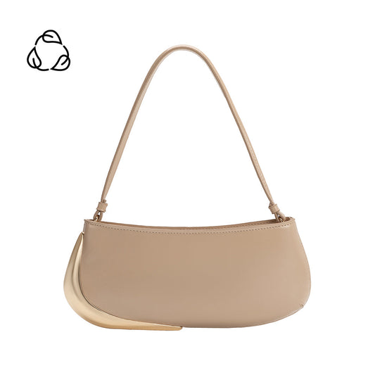 Nude Sade Recycled Vegan Leather Shoulder Bag - Melie Bianco
