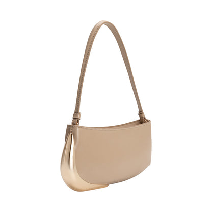 Nude Sade Recycled Vegan Leather Shoulder Bag - Melie Bianco